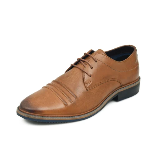 MEN BROWN FORMAL LEATHER SHOES